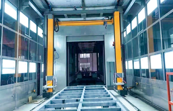 集裝箱往復(fù)機(jī)自動噴漆設(shè)備